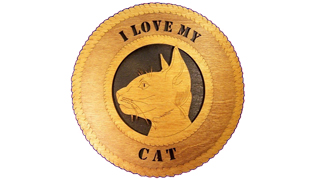 I Love My Cat Plaque 2